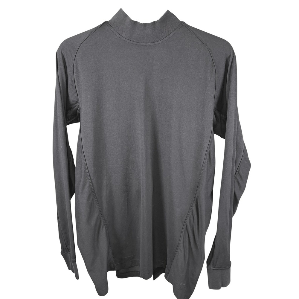 Zero Restriction T400 Mock Neck Long Sleeve‎ Shirt Mens Large Black Base Layer